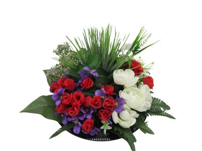 PETIT JARDIN RENONCULE/ST PAULIA/LYS ROUGE CREME
