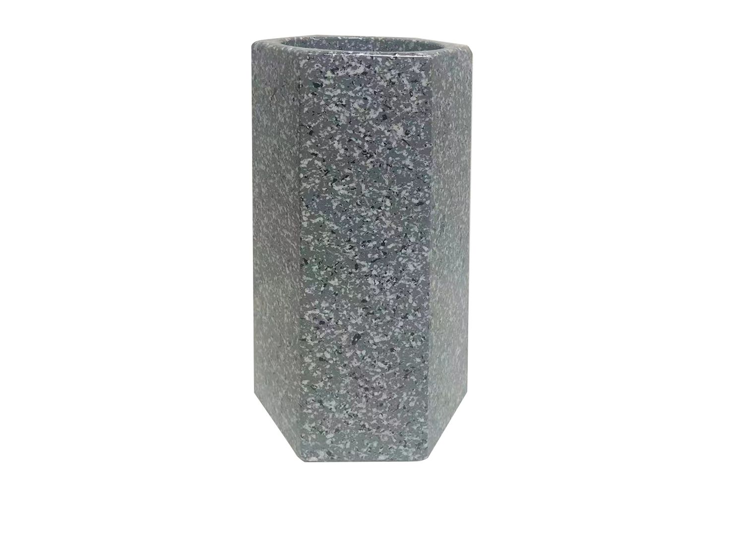 VASE FUNÉRAIRE EFFET GRANIT GRIS