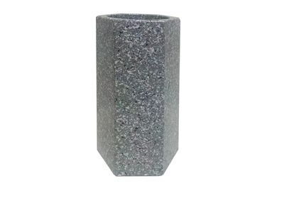 VASE FUNÉRAIRE EFFET GRANIT GRIS