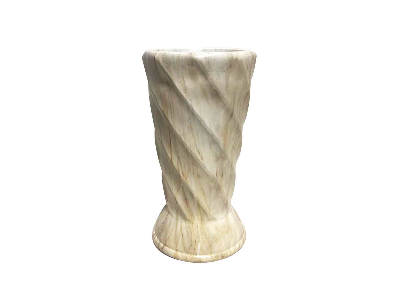 VASE FUNÉRAIRE EFFET MARBRE SABLE