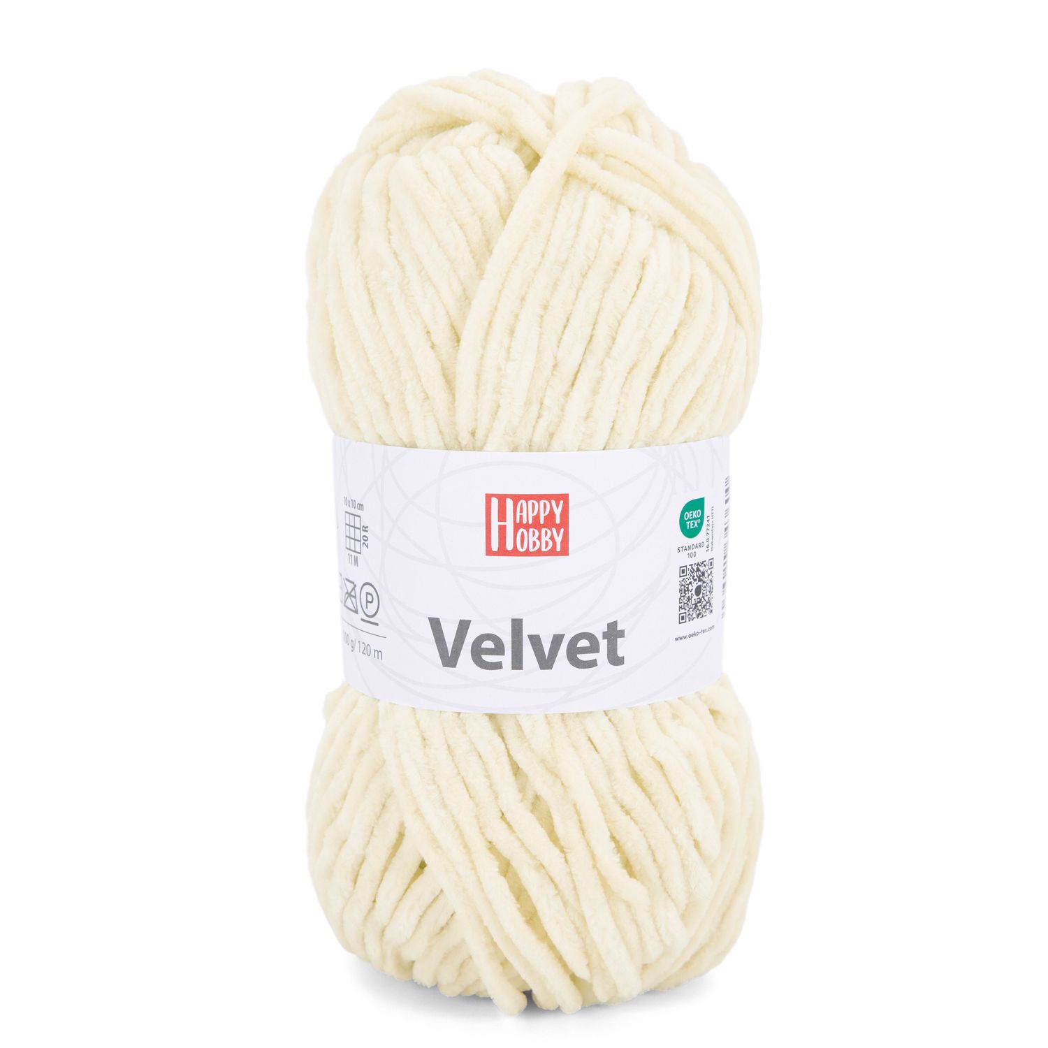 PELOTE VELVET 100G 120M ECRU
