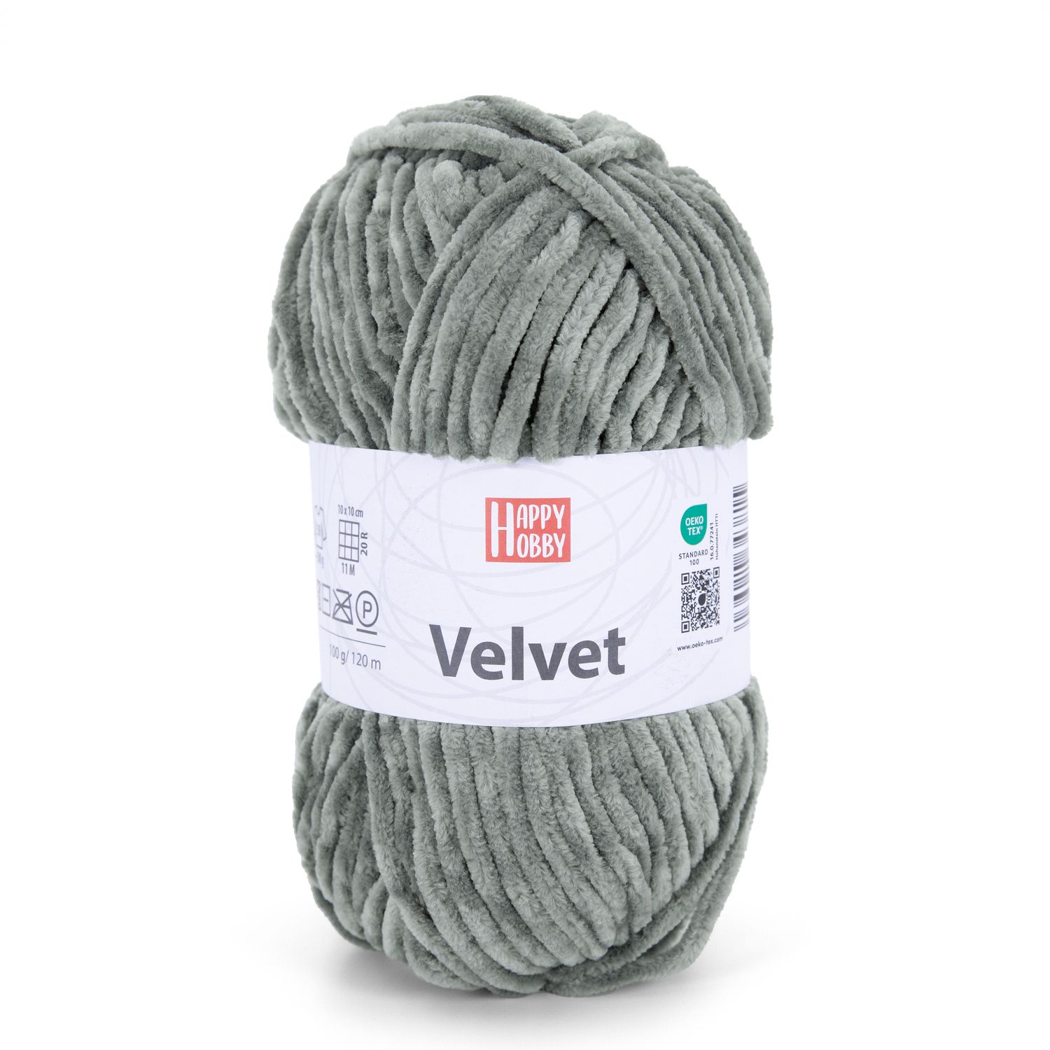 PELOTE VELVET 100G 120M GRIS F