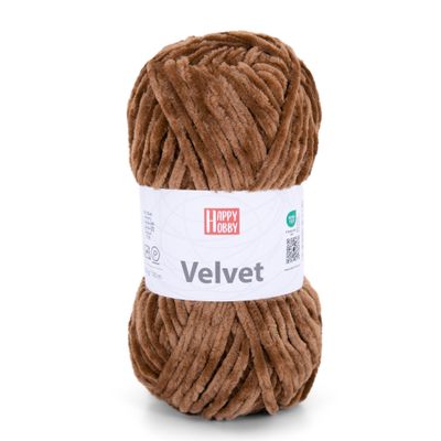 PELOTE VELVET 100G 120M MARRON