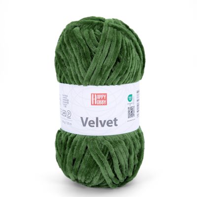 PELOTE VELVET 100G 120M VERT SAPIN