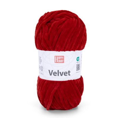 PELOTE VELVET 100G 120M ROUGE