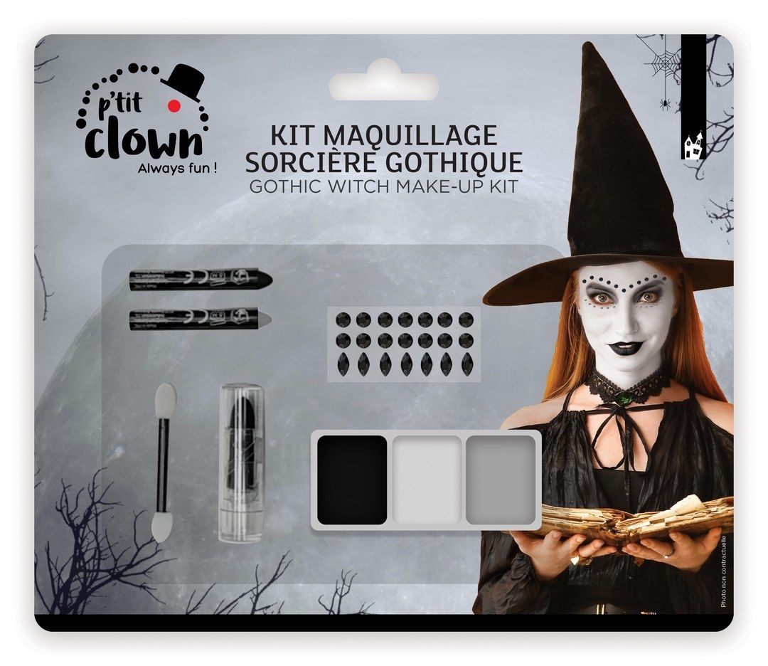 KIT MAQUILLAGE SORCIERE GOTHIQUE