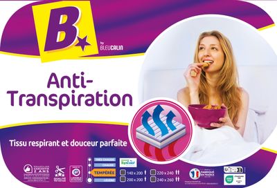 COUETTE ANTI-TRANSPIRATION TOPCOOL®  220X240CM