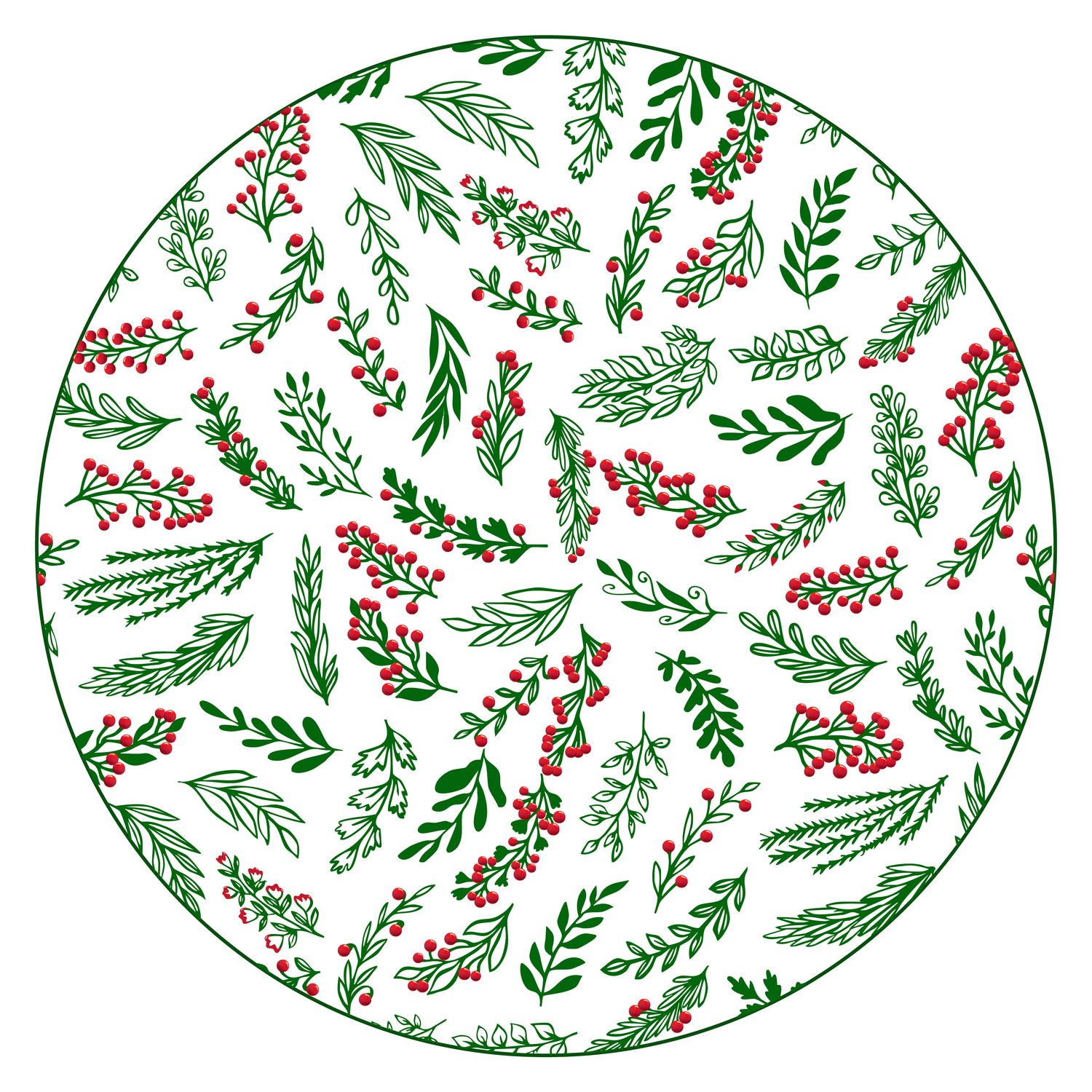 ASSIETTE PLATE "WILD BERRY"