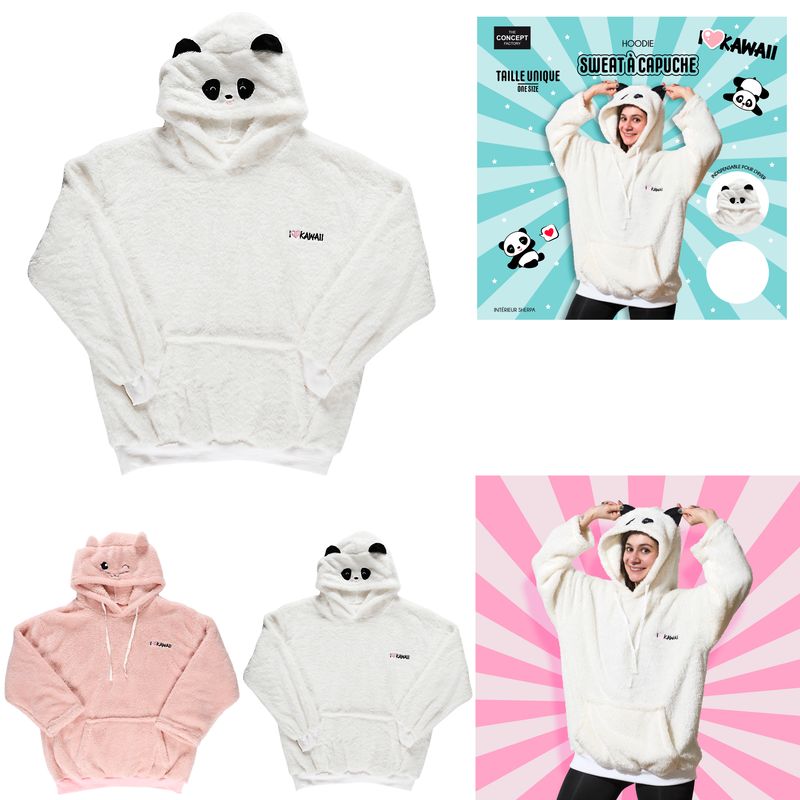 SWEAT SHERPA HOODIE KAWAII