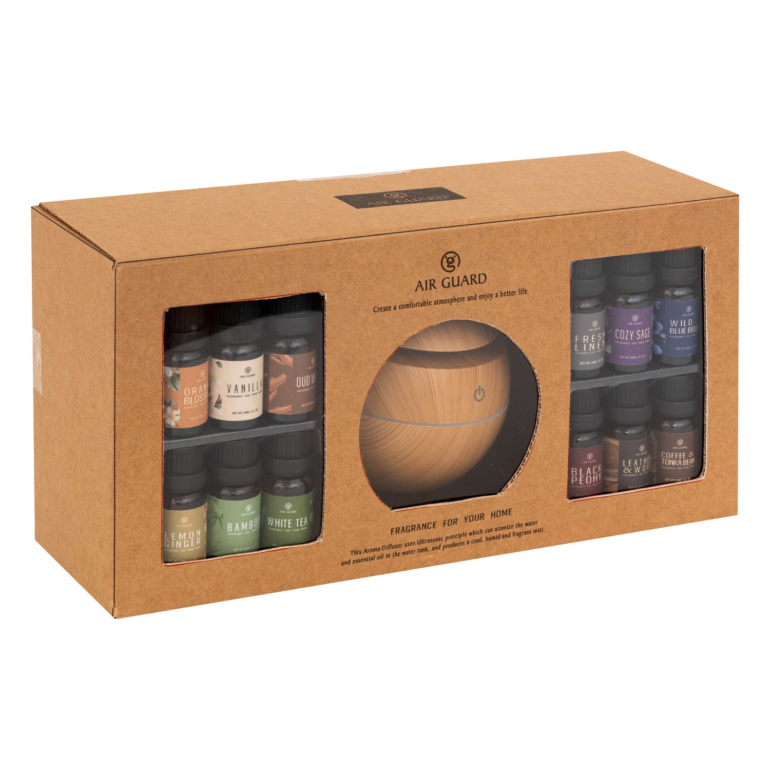 COFFRET SENTEUR DIFFUSEUR ET HUILES PARFUMÉES COFFRET SENTEUR DIFFUSEUR ET HUILES PARFUMÉES