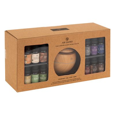COFFRET SENTEUR DIFFUSEUR ET HUILES PARFUMÉES