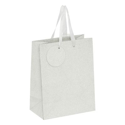 SAC PAILLETTE 18X10X23CM ARGENT