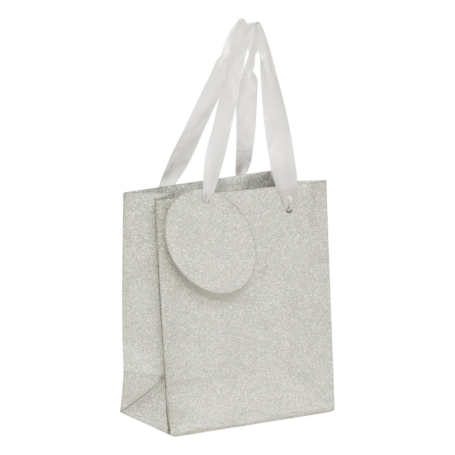 SAC PAILLETTE MINI 11.5X6X14CM ARGENT