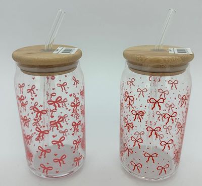 VERRE AVEC PAILLE ET COUVERCLE