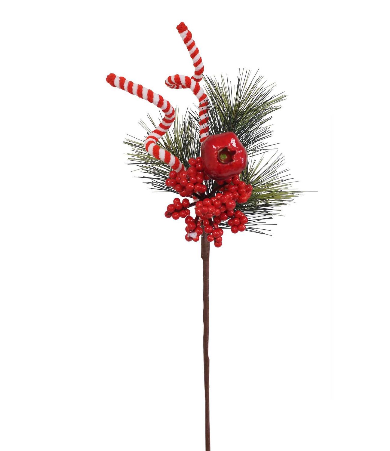 PIQUE SAPIN, BAIE ET DÉCO ROUGE ET BLANC