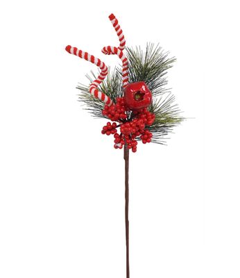 PIQUE SAPIN, BAIE ET DÉCO ROUGE ET BLANC