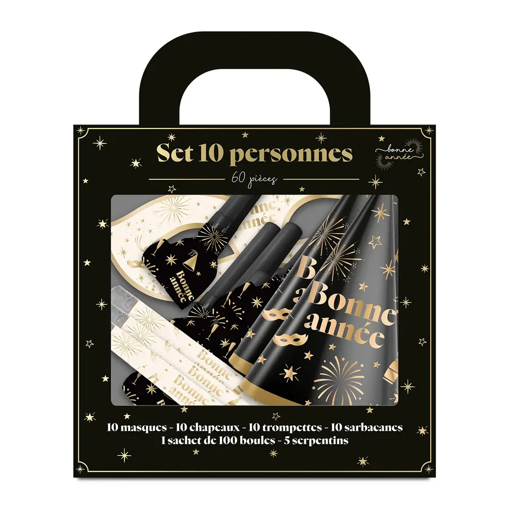 Cotillons pour 10 personnes "Bonne Année"