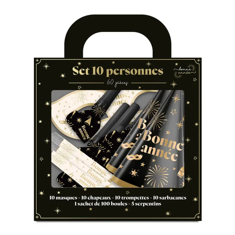 Cotillons pour 10 personnes "Bonne Année"