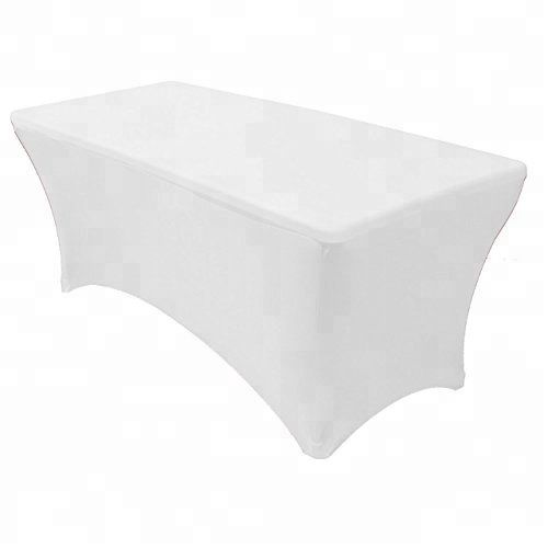 Housse blanche pour table rectangulaire