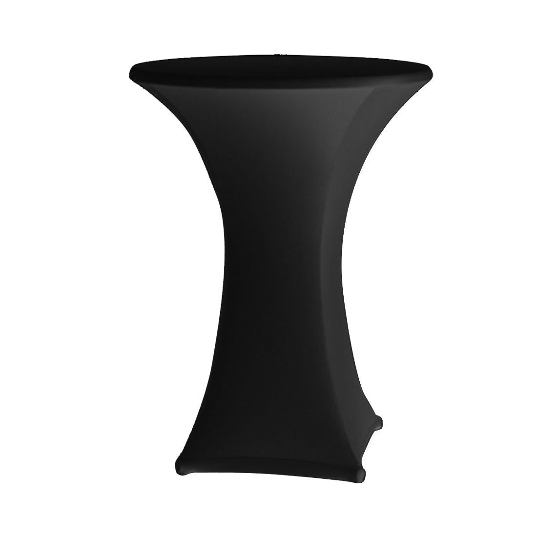 Housse noire table mange-debout