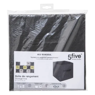 Boite rangement avec poignée tissus