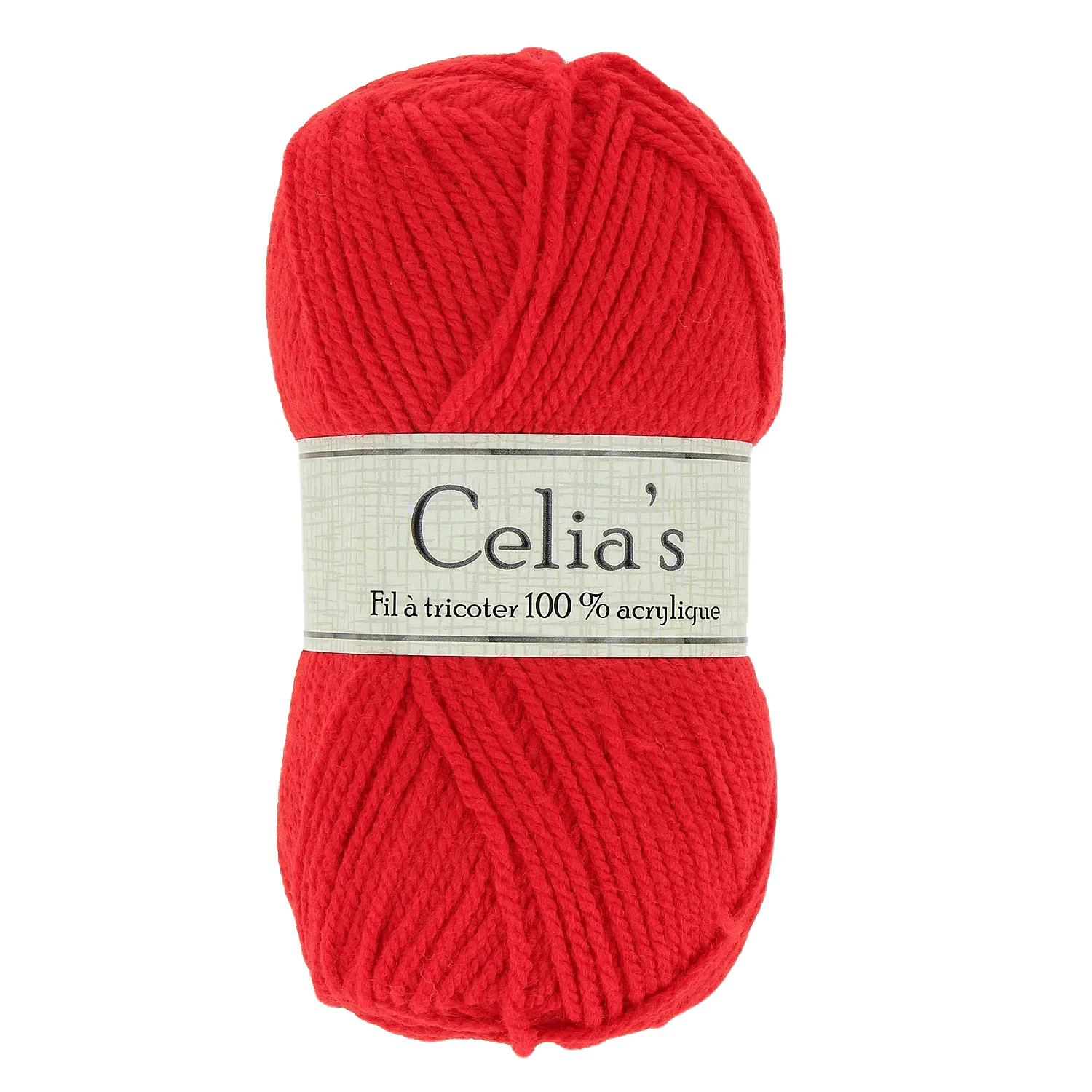 LOT DE 10 PELOTES "CELIAS"
 50G ROUGE