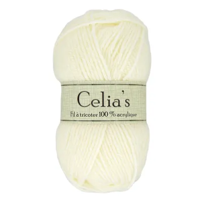 LOT DE 10 PELOTES "CELIAS"
 50G ECRU