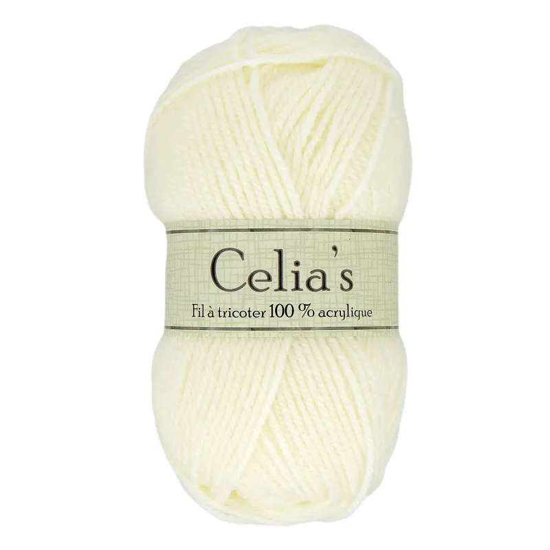 LOT DE 10 PELOTES "CELIAS"
 50G ECRU