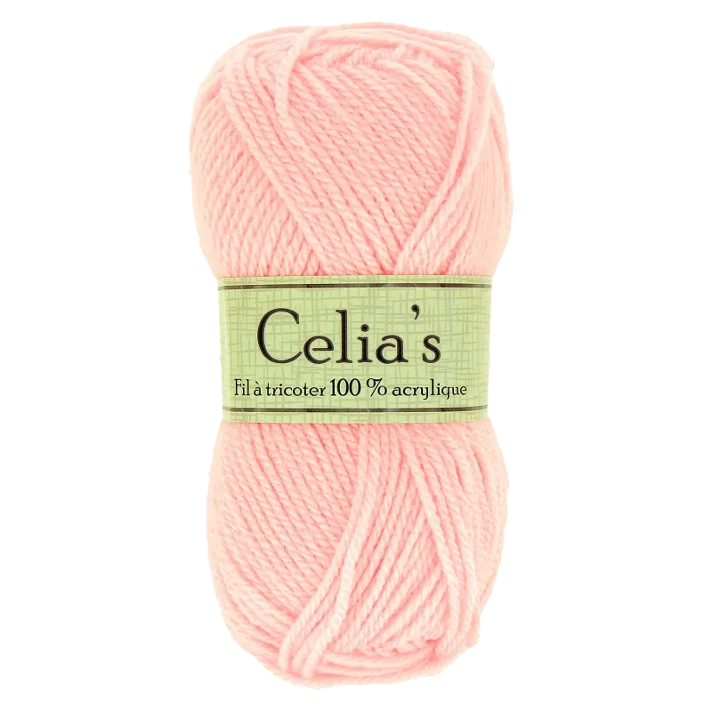 LOT DE 10 PELOTES "CELIAS"
 50G ROSE CLAIR