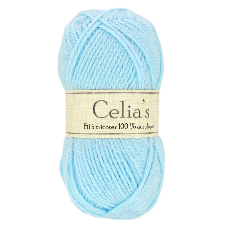 LOT DE 10 PELOTES "CELIAS"
 50G BLEU CIEL
