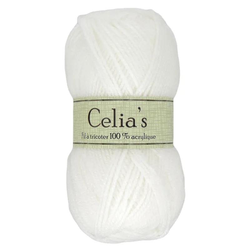 LOT DE 10 PELOTES "CELIAS"
 50G BLANC