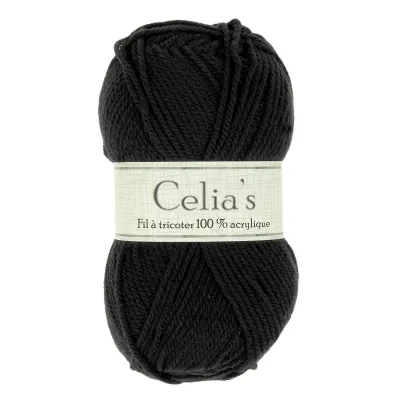 LOT DE 10 PELOTES "CELIAS"
 50G NOIR