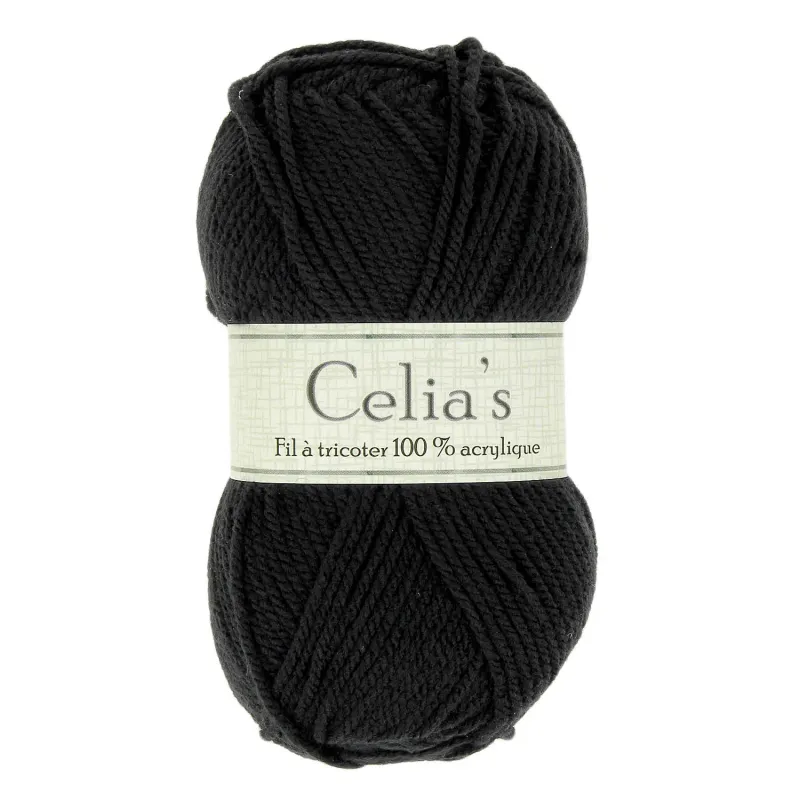 LOT DE 10 PELOTES "CELIAS"
 50G NOIR