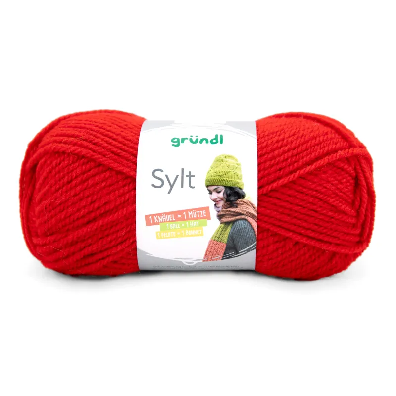 PELOTE "SYLT" 100G ROUGE