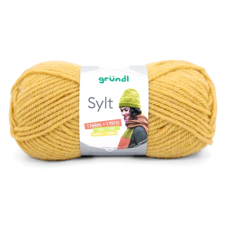 PELOTE "SYLT" 100G JAUNE MIEL