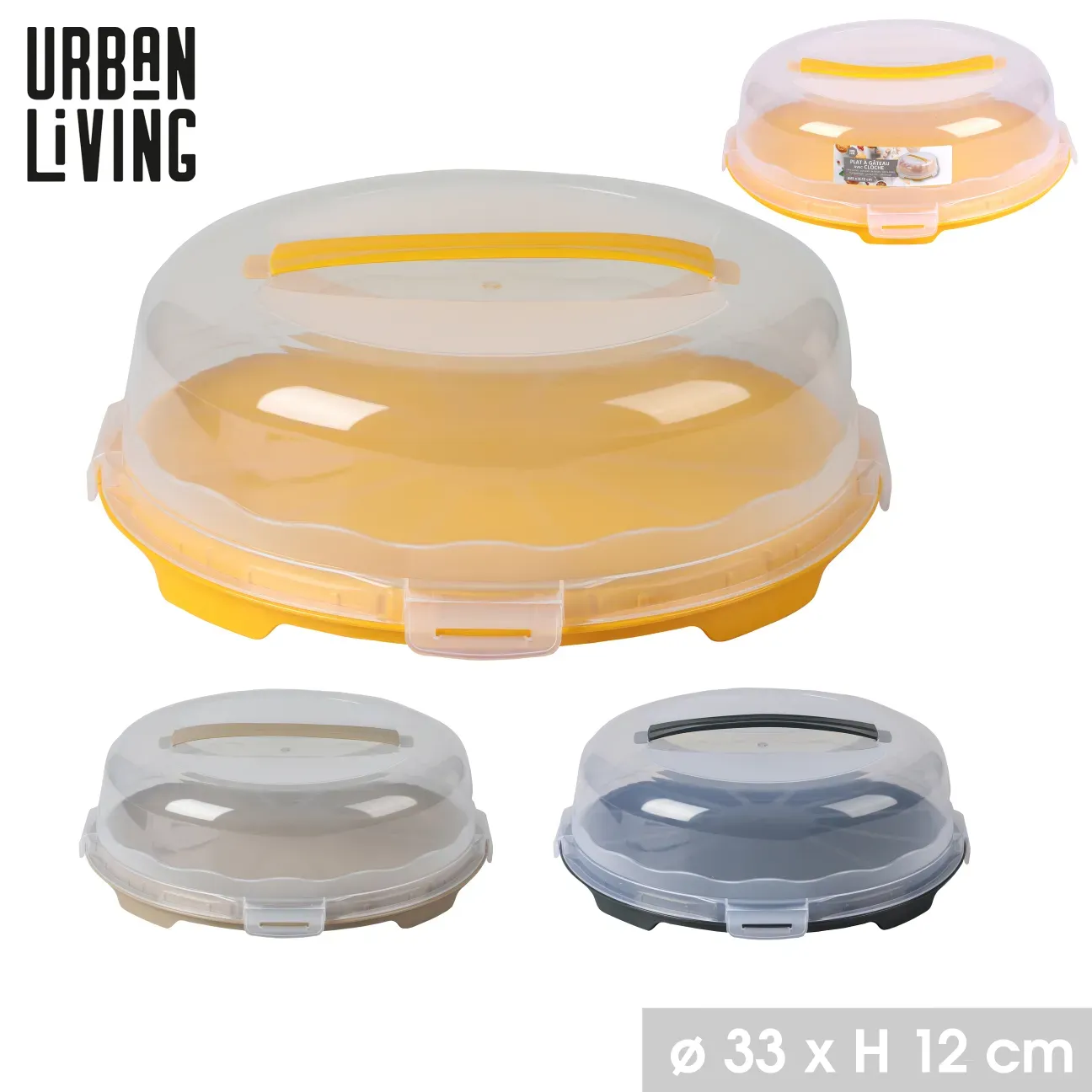 PLAT À GÂTEAU AVEC CLOCHE