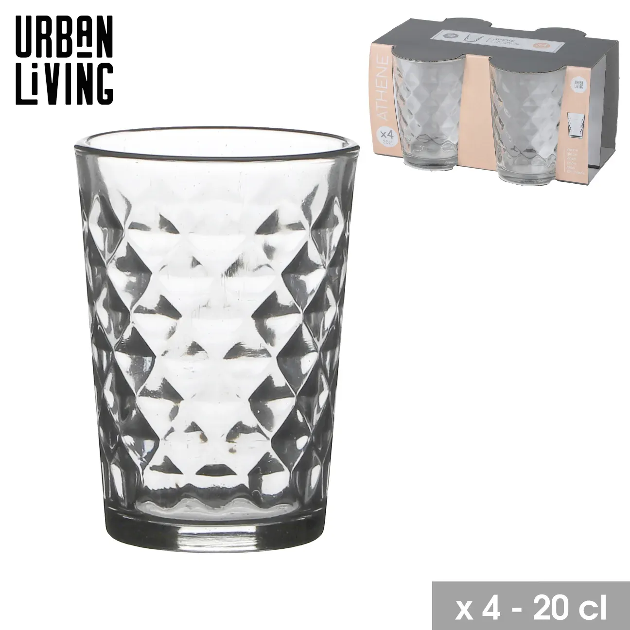 LOT DE 4 VERRES
