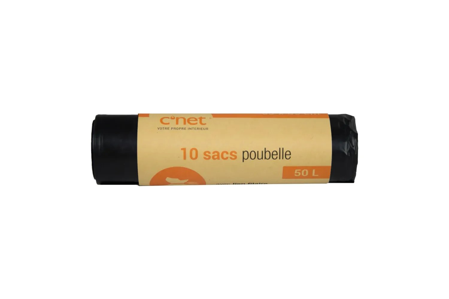 SACS POUBELLE NOIRS 50L X10