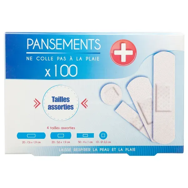 LA BOITE DE 100 PANSEMENTS CLASSIQUES