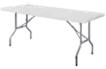 TABLE DE RECEPTION PLIANTE 180X68X74CM BLANCHE