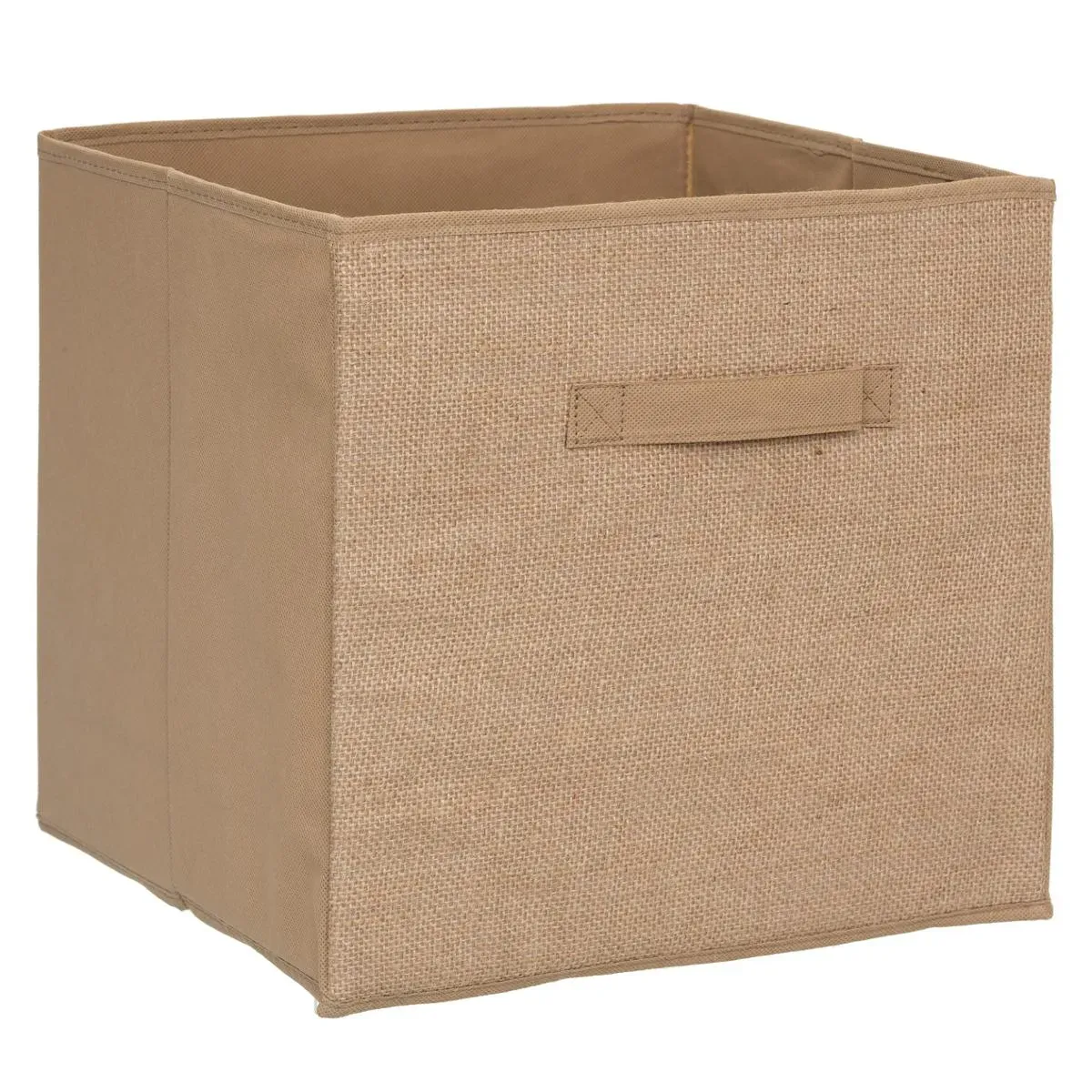 BOITE RANGEMENT 31X31 TOILE DE JUTE