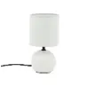 LAMPE LOULA BLANCHE CRM/RATTAN H24.5 ø13 E14 40W