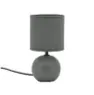 LAMPE LOULA GRISE CRM/RATTAN H24.5 ø13 E14 40W