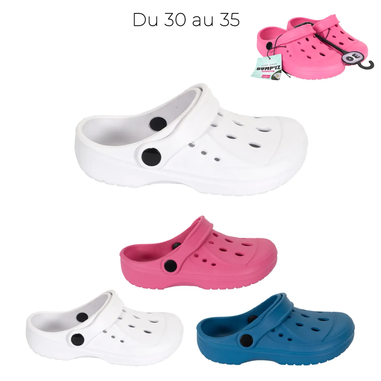 SABOTS ENFANT DU 30 AU 35 ASS