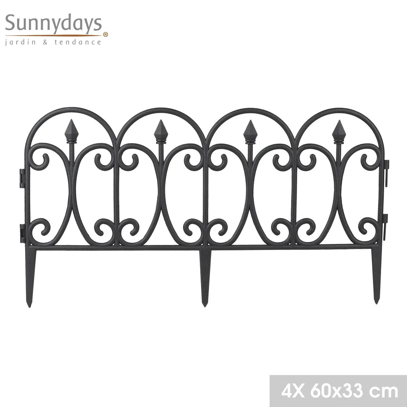 LOT DE 4 BORDURES DE JARDIN