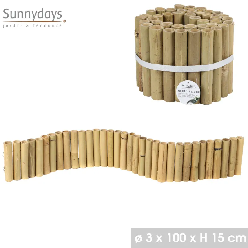 BORDURE DE JARDIN BAMBOU