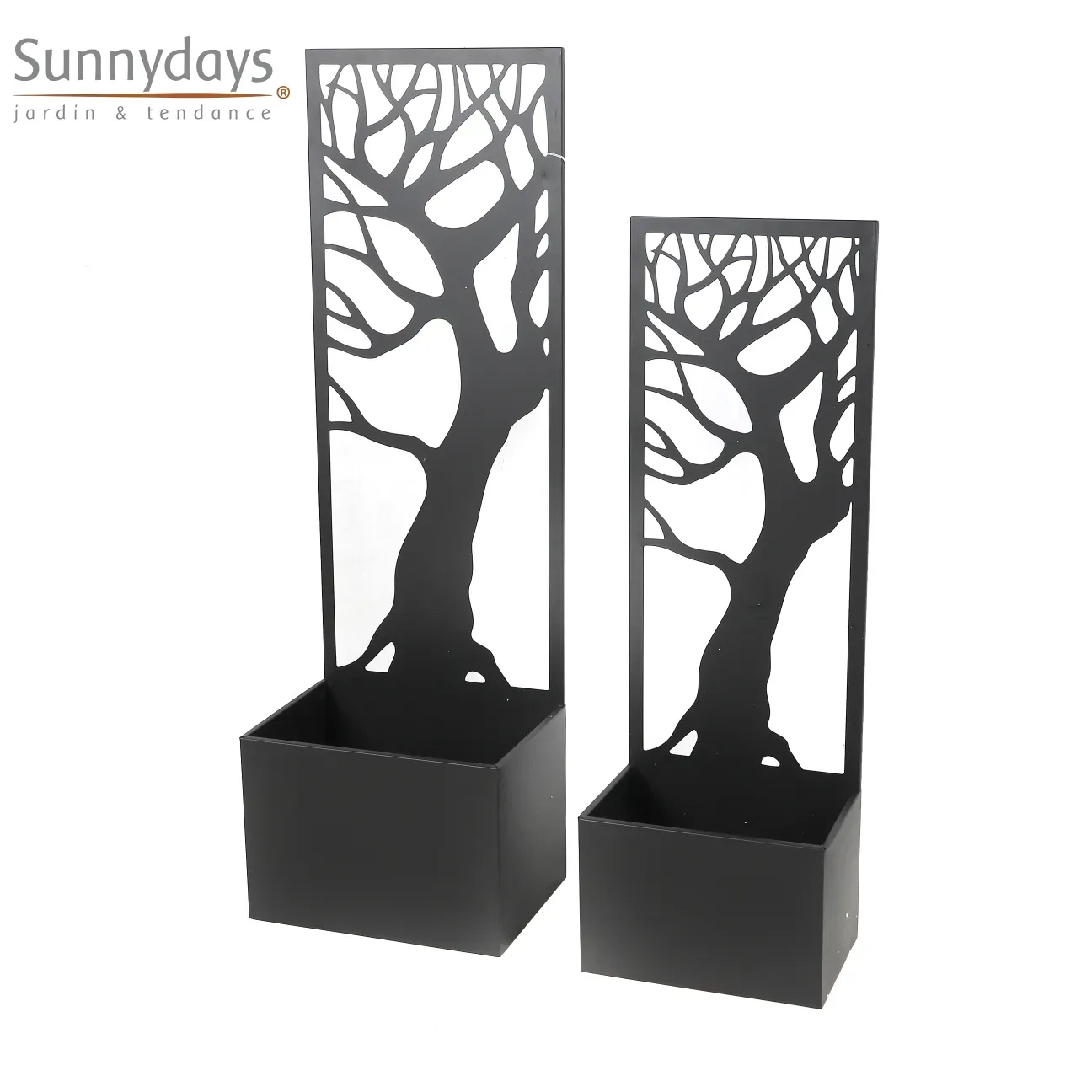 JARDINIÈRE AVEC PANNEAU DÉCO "ARBRE"