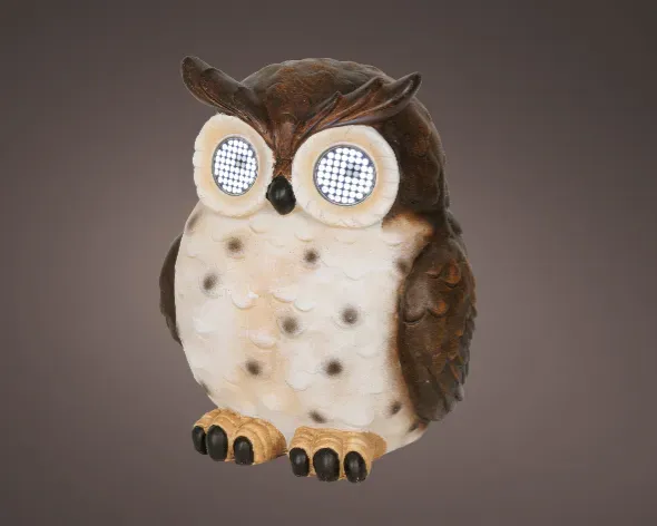 CHOUETTE SOLAIRE AVEC YEUX MOBILES