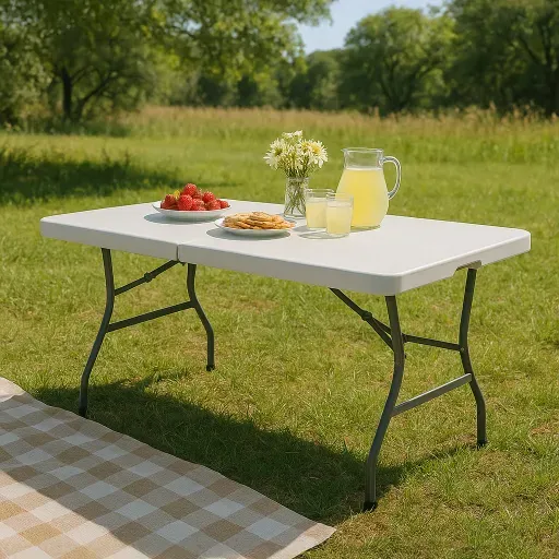 TABLE DE RÉCEPTION PLIANTE