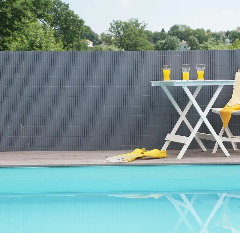 CANISSE PVC DOUBLE FACE GRIS 1X3M